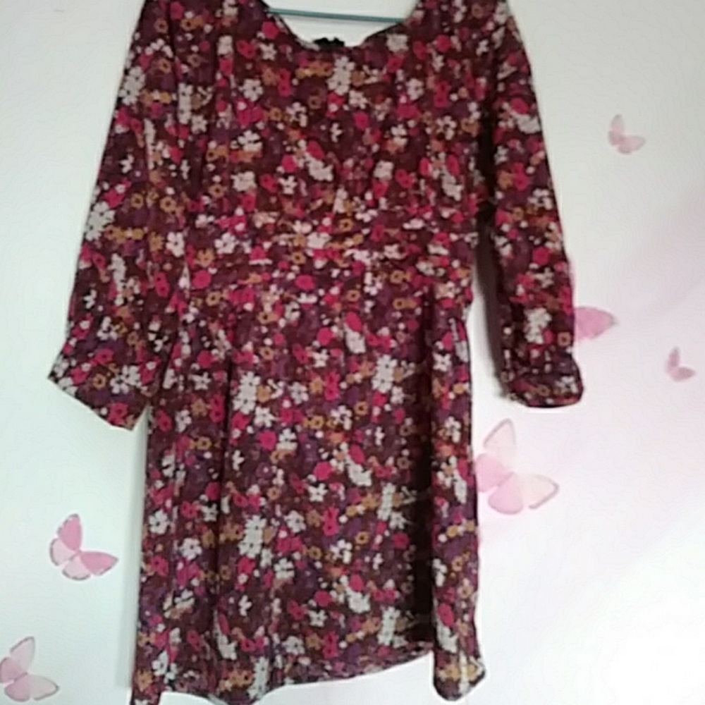 Flower print dress